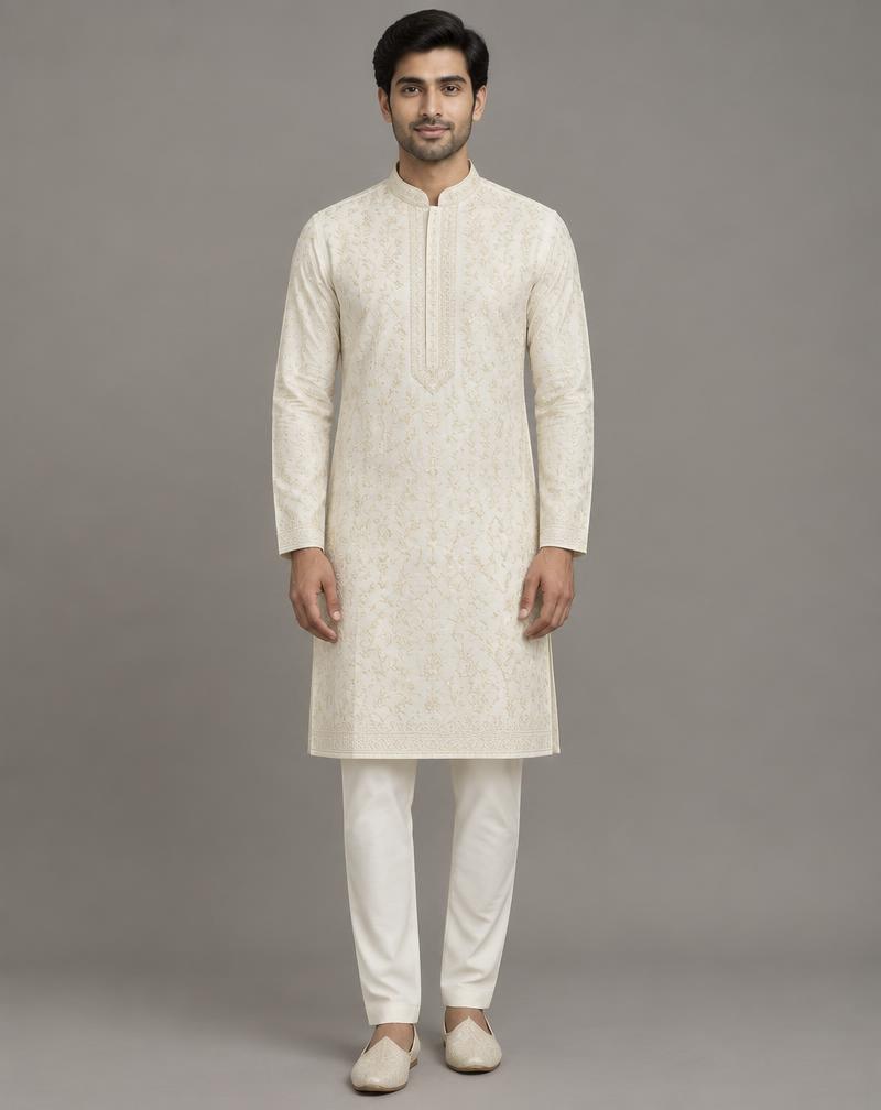 Premium Embroidered Kurta